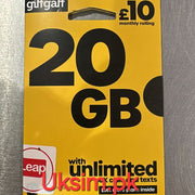 GiffGaff UK Sim Card in Pakistan