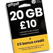 Lebara | Lyca | EE | Vodafone Sim Card Only For TikTok Live