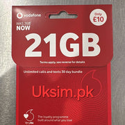 Lebara | Lyca | EE | Vodafone Sim Card Only For TikTok Live